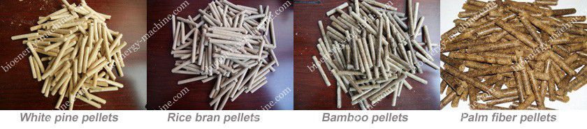 white pine, rice bran, bamboo, palm fiber pellets